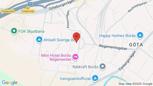 Kontorslokaler att hyra i Borås - kort over placeringen