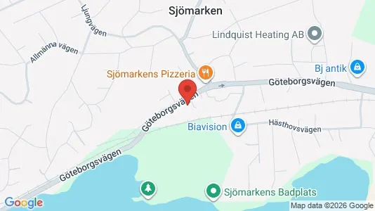 Kontorslokaler att hyra i Borås - kort over placeringen