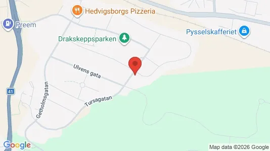 Kontorslokaler att hyra i Borås - kort over placeringen