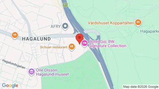 Kontorslokaler att hyra i Solna - kort over placeringen