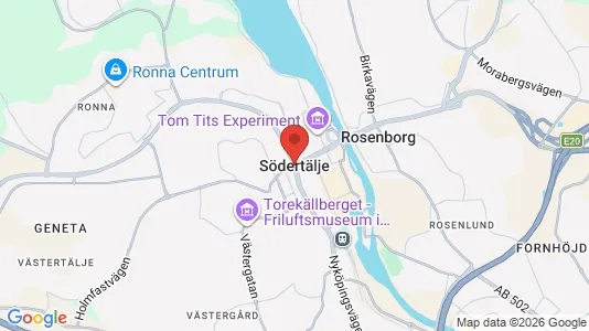 Butikslokaler att hyra i Södertälje - Bild från Google Street View