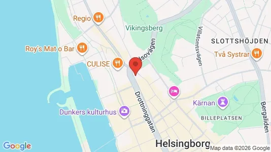 Kontorslokaler att hyra i Helsingborg - kort over placeringen