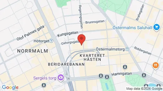 Kontorslokaler att hyra i Stockholm Innerstad - kort over placeringen