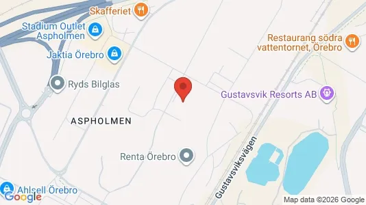 Kontorslokaler att hyra i Örebro - kort over placeringen