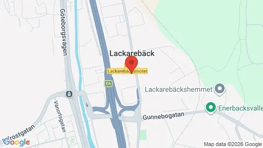 Kontorslokaler att hyra i Mölndal - kort over placeringen