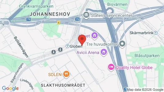 Kontorslokaler att hyra i Söderort - kort over placeringen