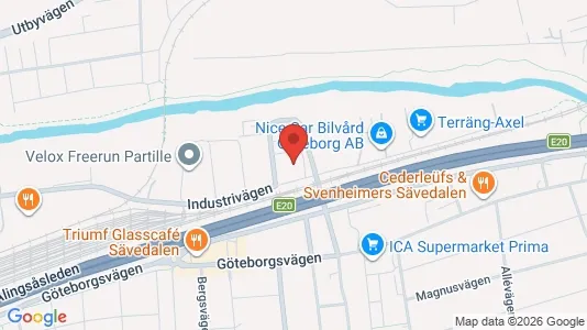 Kontorslokaler att hyra i Partille - kort over placeringen