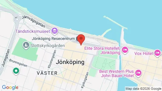 Kontorslokaler att hyra i Jönköping - kort over placeringen