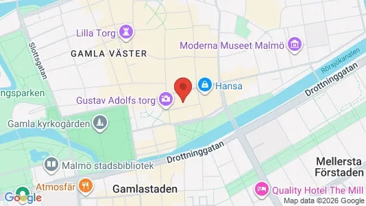 Kontorslokaler att hyra i Malmö Centrum - kort over placeringen