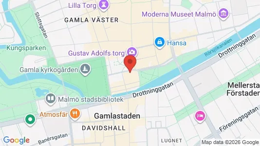 Kontorslokaler att hyra i Malmö Centrum - kort over placeringen