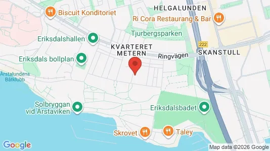 Kontorslokaler att hyra i Södermalm - kort over placeringen