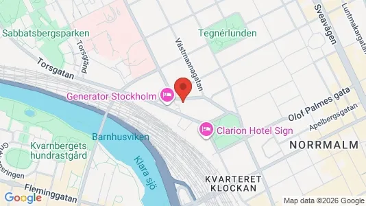 Kontorslokaler att hyra i Stockholm Innerstad - kort over placeringen