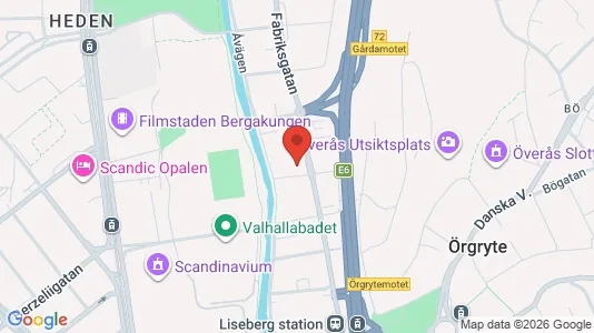 Kontorslokaler att hyra i Örgryte-Härlanda - kort over placeringen