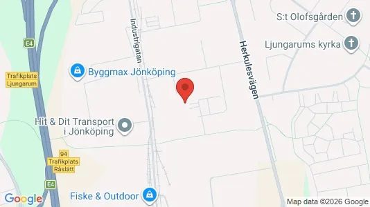 Kontorslokaler att hyra i Jönköping - kort over placeringen