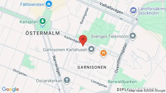 Kontorslokaler att hyra i Östermalm - kort over placeringen