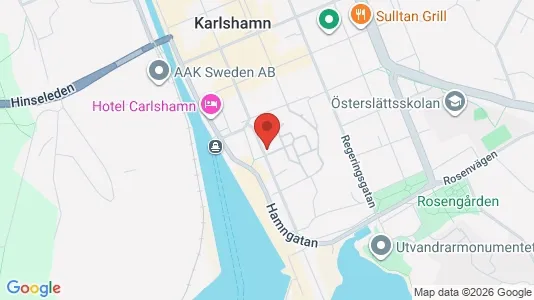 Kontorslokaler att hyra i Karlshamn - Bild från Google Street View