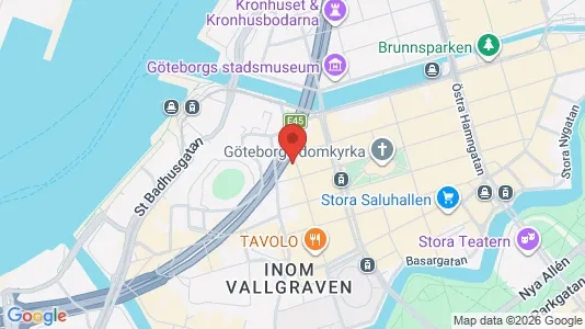 Kontorslokaler att hyra i Göteborg Centrum - kort over placeringen