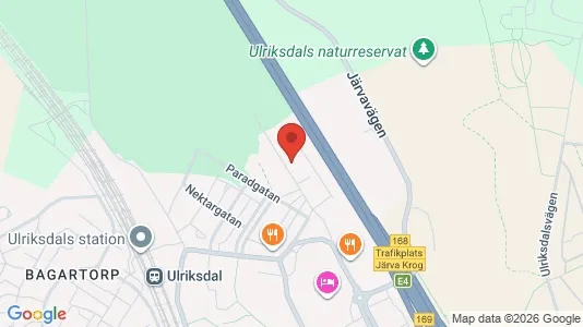 Kontorslokaler att hyra i Solna - kort over placeringen