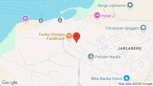 Kontorslokaler att hyra i Nacka - kort over placeringen