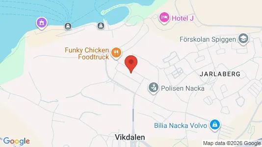 Kontorslokaler att hyra i Nacka - kort over placeringen