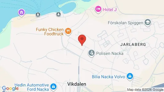 Kontorslokaler att hyra i Nacka - kort over placeringen