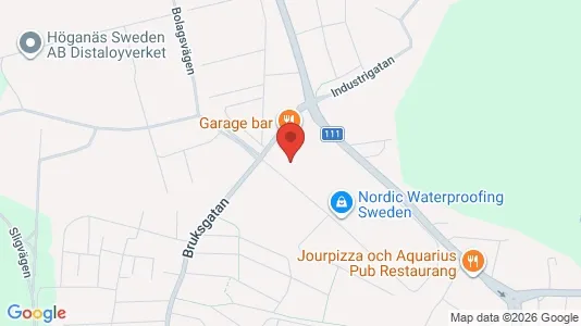 Kontorslokaler att hyra i Höganäs - kort over placeringen