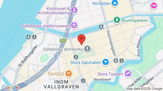 Kontorslokaler att hyra i Göteborg Centrum - kort over placeringen