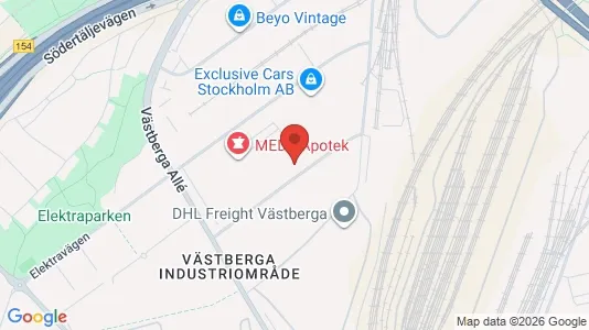 Kontorslokaler att hyra i Söderort - kort over placeringen