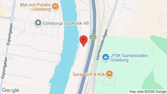 Kontorslokaler att hyra i Göteborg Östra - kort over placeringen