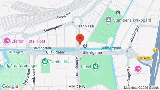 Kontorslokaler att hyra i Göteborg Centrum - kort over placeringen