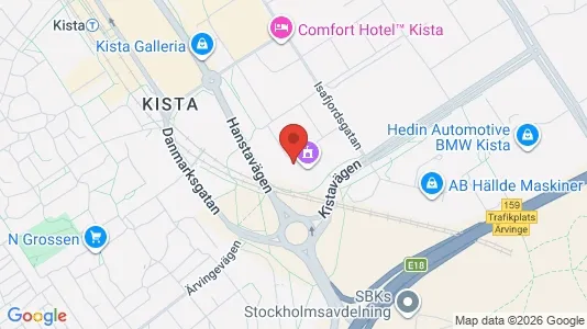 Kontorslokaler att hyra i Västerort - kort over placeringen