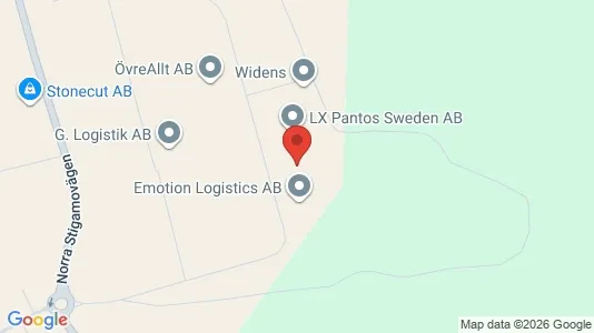 Kontorslokaler att hyra i Jönköping - kort over placeringen