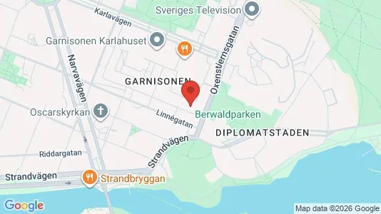Kontorslokaler att hyra i Östermalm - kort over placeringen
