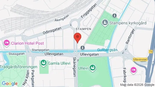 Kontorslokaler att hyra i Göteborg Centrum - kort over placeringen