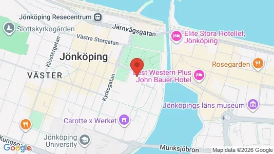 Kontorslokaler att hyra i Jönköping - kort over placeringen