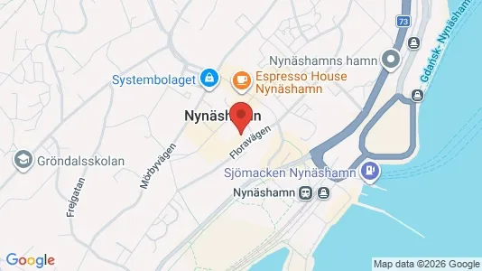 Kontorslokaler att hyra i Nynäshamn - kort over placeringen
