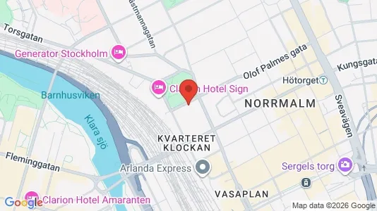 Kontorslokaler att hyra i Stockholm Innerstad - kort over placeringen