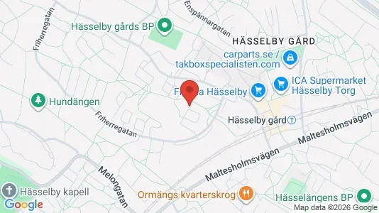Kontorslokaler att hyra i Västerort - kort over placeringen
