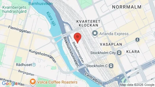 Kontorslokaler att hyra i Stockholm Innerstad - kort over placeringen