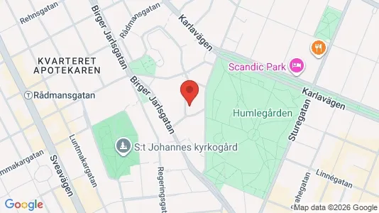 Kontorslokaler att hyra i Östermalm - kort over placeringen