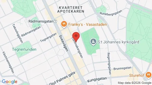 Kontorslokaler att hyra i Stockholm Innerstad - kort over placeringen