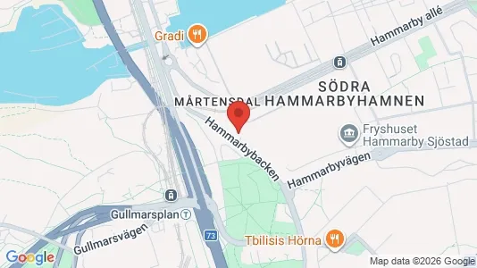 Kontorslokaler att hyra i Söderort - kort over placeringen