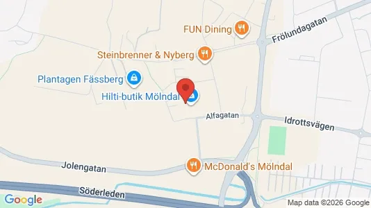 Kontorslokaler att hyra i Mölndal - Bild från Google Street View