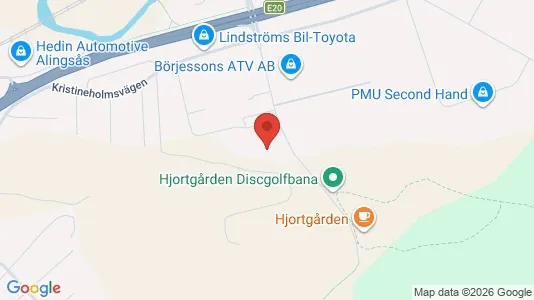 Kontorslokaler att hyra i Alingsås - kort over placeringen