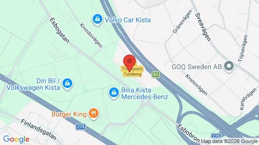 Kontorslokaler att hyra i Västerort - kort over placeringen