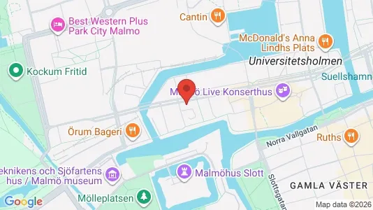Kontorslokaler att hyra i Malmö Centrum - kort over placeringen