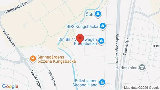 Kontorslokaler att hyra i Kungsbacka - kort over placeringen