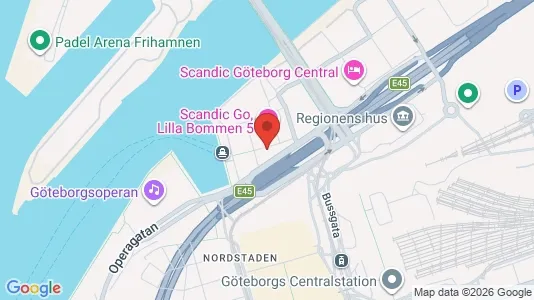 Kontorslokaler att hyra i Göteborg Centrum - kort over placeringen