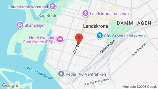 Kontorslokaler att hyra i Landskrona - kort over placeringen