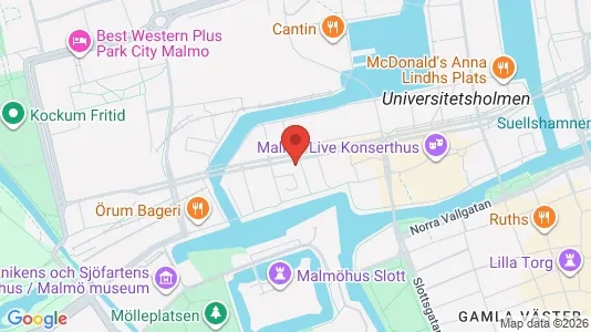Kontorslokaler att hyra i Malmö Centrum - kort over placeringen
